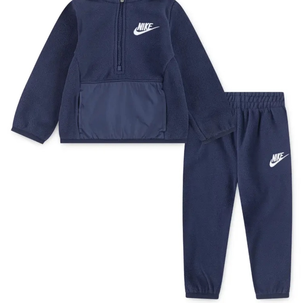 Nike Kids Navy NWT Fleece Set Outfit